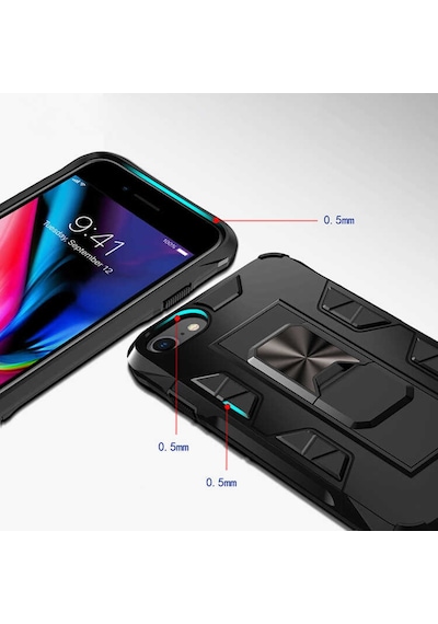 Apple Uyumlu iPhone Se 2020 Kılıf Wolverine Armour Case