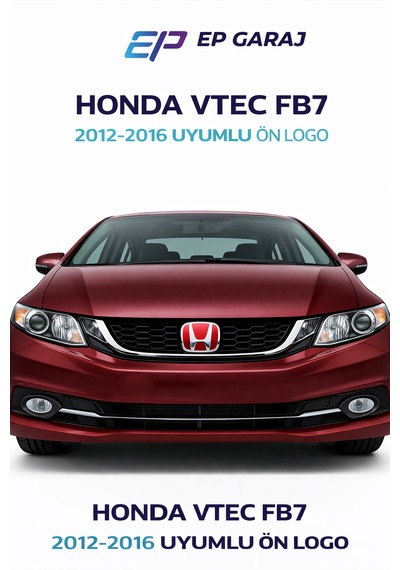 Honda Civic Fb7 2012-2016 Model Uyumlu  Ön Panjur Logo