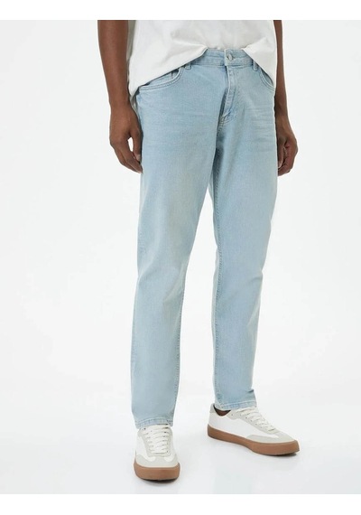 Koton Erkek Jean Pantolon Açık İndigo 4sam40055nd 24yy59000100 Y5905 Açık İndigo
