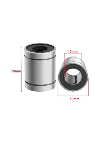 Koodmax Lm10uu Lineer Rulman 10x19x29 3d Yazıcı Rulmanı - 2 Adet