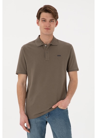 U.S. Polo Assn. Erkek Regular Fit Polo Yaka Vizon Basic Tişört 50306007-VR052 U.S. Polo Assn. Erkek Regular Fit Polo Yaka Vizon Basic Tişört 50306007-VR052