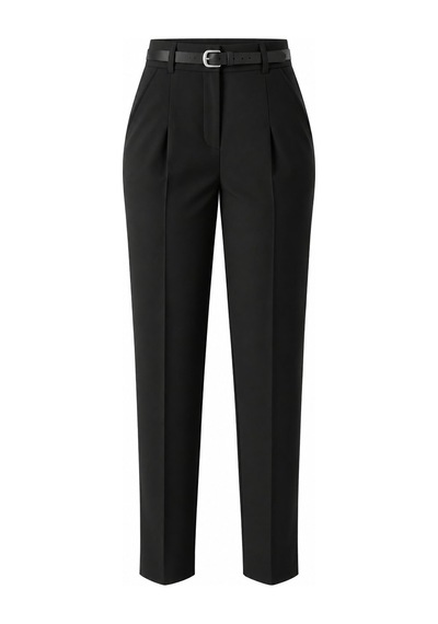 Laluvia Siyah Kemerli Pantolon - 2y3790
