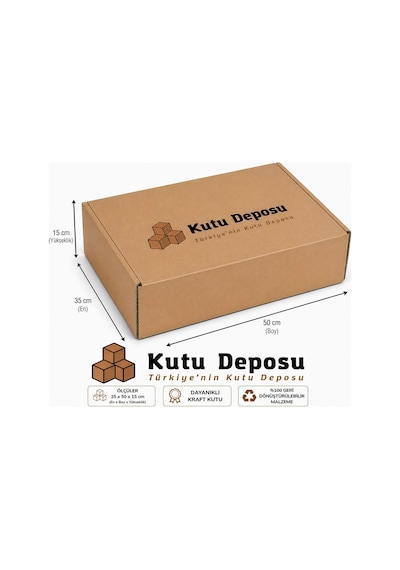 35x50x15 Cm E-ticaret Ve Kargo Kutusu 20 Adet