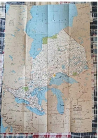 Close - Up: Canada Ontario National Geographic Harita Map Diğer