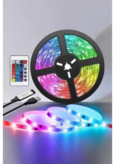 Rgb Işıklı 10metre Şerit Led Kumandalı Yeni Nesil Diğer