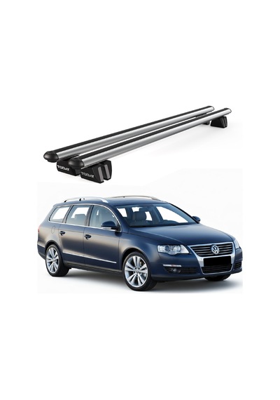 Pençe Volkswagen Passat B6 Sw 2005-2010 Uyumlu Gri Ara Atkı Port Bagaj Tavan Barı