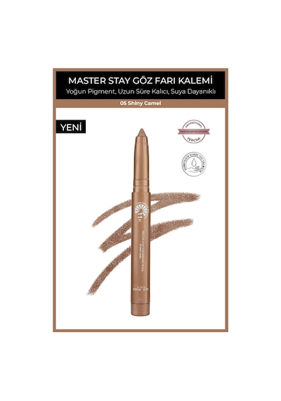 Alix Avien Suya Dayanıklı 11 Saat Kalıcı Yoğun Pigmentli Kremsi Göz Kalem Farı Master Stay 05 Shiny Camel
