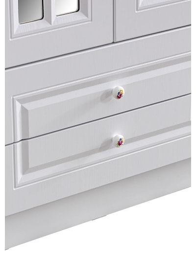 Gardırop, Country West Mdf Ön Yüzeyli 3 Kapılı Dolap - Beyaz Ahşap