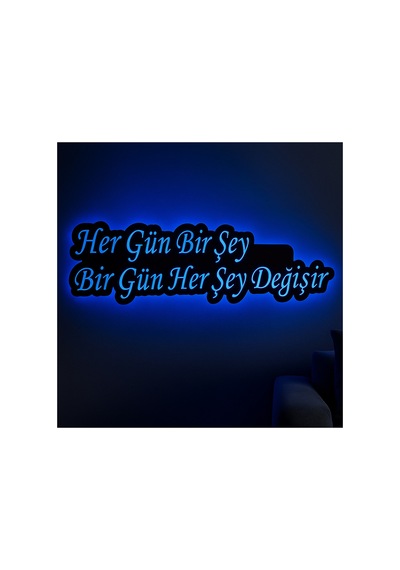 Led Işıklı Dekoratif Duvar Tablosu Motivasyon, Atarlı & Anlamlı Söz Tasarımları 8. Model - 829442777 8. Model