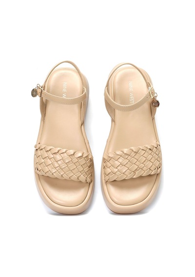 Nine West Valle 4fx Bej Kadın Kalın Taban Sandalet Bej