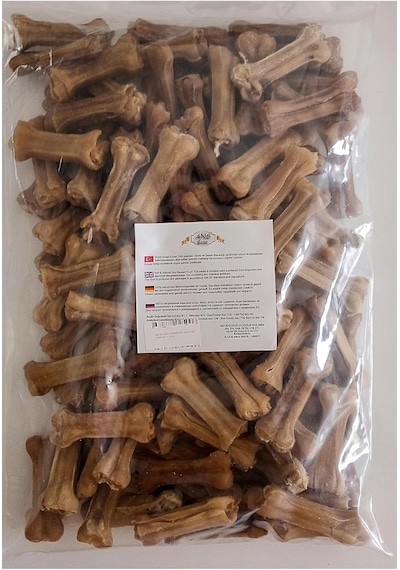 Tr 7 Cm Naturel Pres Kemik 100'lü Torba Çiğneme Kemiği