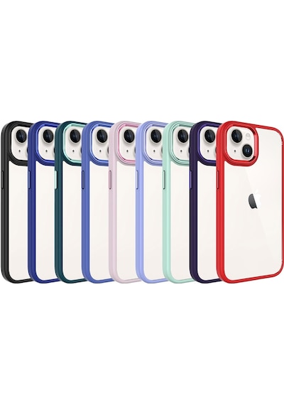 Apple Uyumlu iPhone 15 Kılıf Sararmaz Defens Armour Krom Case