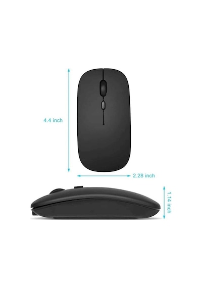 Kablosuz Mouse Şarjlı Bluetooth Wireless Çift Modlu Sessiz