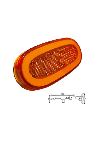 Sprinter Crafter Uyumlu Yan Etek Lambası 12v
