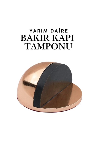 Bakır Yarım Daire Yapışkanlı Kapı Tamponu Kapı Stoperi Metal Kapı Stopu Durdurucu Kapı Kolu Koruyucu Bakır Yarım Daire Yapışkanlı Kapı Tamponu Kapı Stoperi Metal Kapı Stopu Durdurucu Kapı Kolu Koruyucu