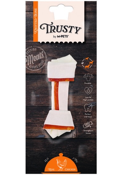 M-pets Trusty Chicken Tavuklu Düğüm Kemik 45 Gr 12,7 Cm