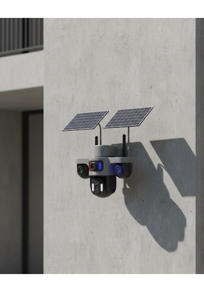 Çift Solar Panelli 4g Kablosuz Ip Güvenlik Kamerası 9mp Ve Hareke