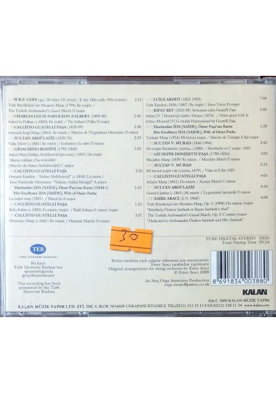 Plak Değildir Cd Dir Cd Emre Arıcı Osmanlı Sarayından Avrupa Mü