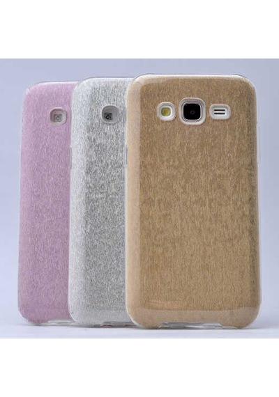 Samsung Uyumlu Galaxy J5 Kılıf Zore Shining Silikon Kırmızı