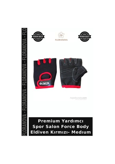 Premium Yardımcı Spor Salon Force Body Eldiven Kırmızı- Medıum