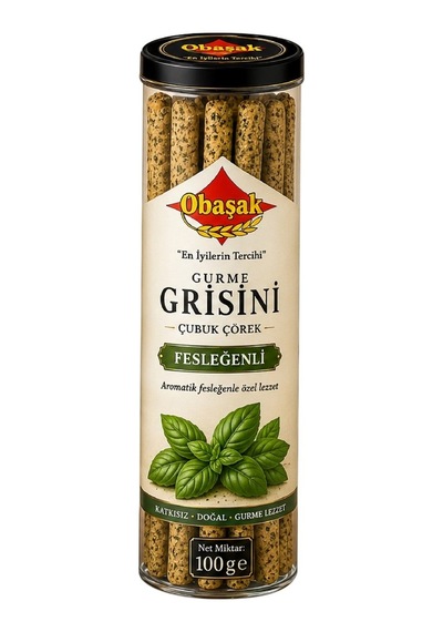 Obasak Grissini Fesleğenli 100 G Kepekli 6'li Avantaj Paketi - 6 Adet Tarı