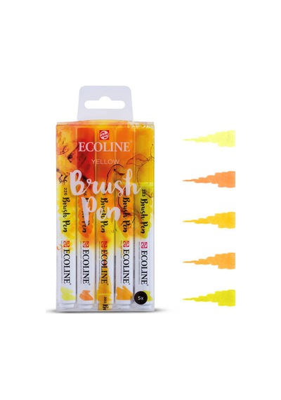 Ecoline Brush Pen 5'li Set Sarı Tonlar