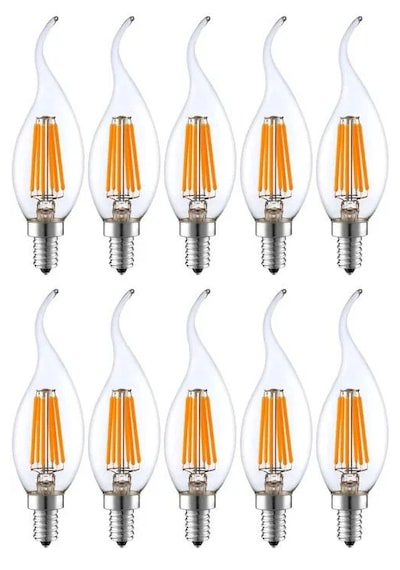 Rustik Kıvrık 4w E14 Led Ampul 400lm 10lu Paket