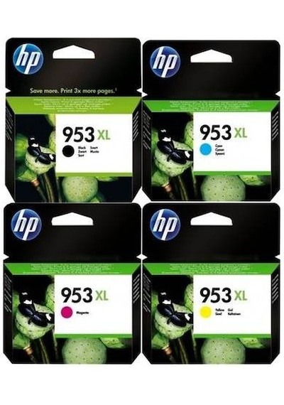 HP 953Xl 4 Renk Kartuş Seti HP 7720 7740 Kartuş