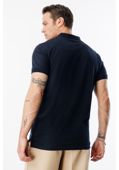 Genius Store Erkek Çekmeyen Pamuklu Kumaş Regular Fit Standart Kesim Polo Yaka Tişört Poloyaka-t-shırt1 Lacivert