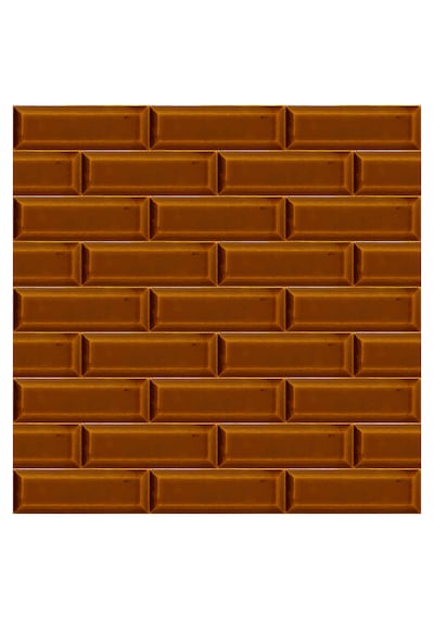 Armada Çini 7x21 Cm Metro Karamel Desenli Çini Seramik Karo