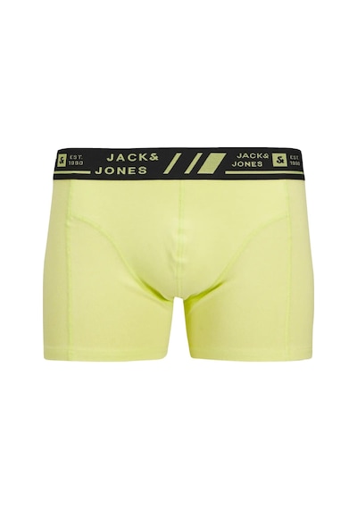 Jack & Jones Jacangus Erkek 3 Lü Set Sarı Mavi Siyah Boxer 12277576 Çok Renkli