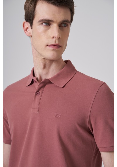 Morven Erkek Gül Basic Polo Yaka Dynamic Fit T-shirt 26yc018007154 Gül Gülkurusu