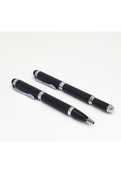 Siyah Metal Roller & Tükenmez Kalem Seti