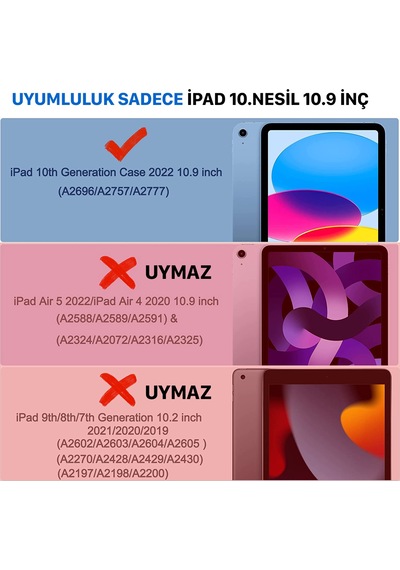 Apple Uyumlu iPad 10. Nesil 10.9 2022 Paper Like Ekran Koruyucu Kağıt Hissi A2696 A2557 A2777
