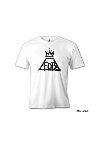 Fall Out Boy - Logo Beyaz Erkek Tshirt
