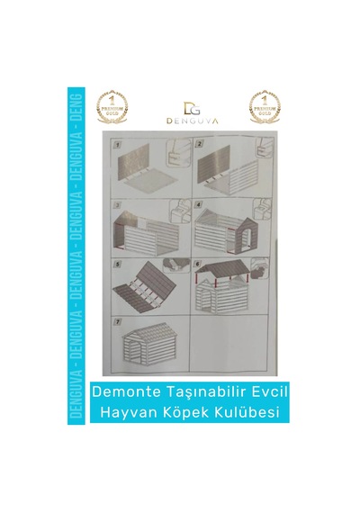 Köpekkulübesi Bahçe Tipi Demonte Kolay Kurulum Sağlıklı Polipreplen Yazlık Evcil Hayvan Köpek Kulüb