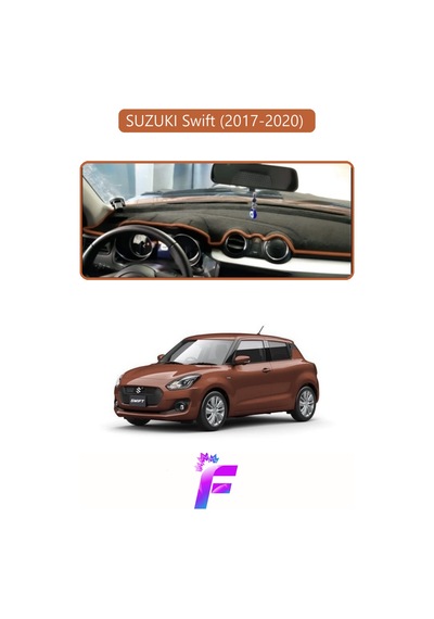 Suzukı Swift 2017-2020 Uyumlu Torpido Örtüsü Yansıma Önleyici Tam Koruma Hızlı Montaj K52