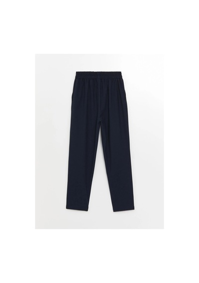 LC Waikiki Beli Lastikli Standart Fit Kadın Pantolon Navy
