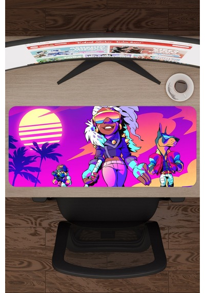 Brawlhalla Kaymaz Dikişli Kauçuk Oyuncu Mousepad V4 - 70x30 Xl Gaming Mouse Pad Fare Altlığı