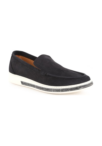 Erkek Casual Ayakkabı Hakiki Nubuk Deri Delikli Perfore Desenli Hafif Eva Taban Slip-on Sneaker Lbr H1098 Siyah Erkek Casual Ayakkabı Hakiki Nubuk Deri Delikli Perfore Desenli Hafif Eva Taban Slip-on Sneaker Lbr H1098 Siyah