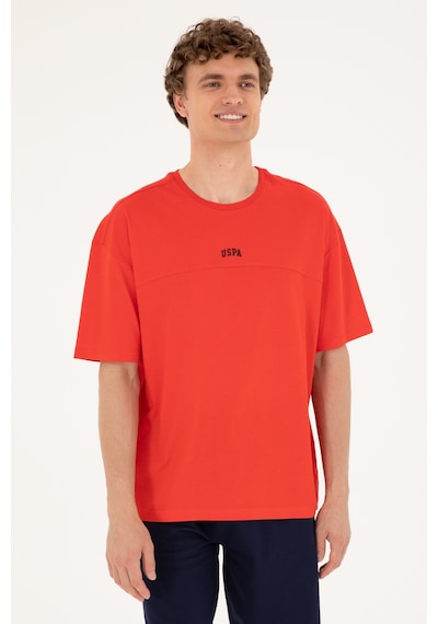 U.S. Polo Assn. Erkek Comfort Fit Bisiklet Yaka Kırmızı Tişört 50287083-VR030