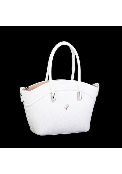 Nas Bag Kadın Mini Sepet Çanta El Ve Çapraz Çanta Beyaz Lopez 20x18cm Beyaz