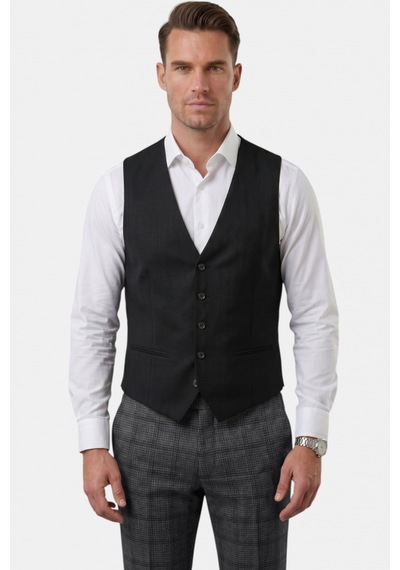 Deepsea Erkek Antrasit Slim Fit Ekose 3 Lü Takım Elbise Siyah Yelekli Kare Desenli Takım 2601589 Deepsea Erkek Antrasit Slim Fit Ekose 3 Lü Takım Elbise Siyah Yelekli Kare Desenli Takım 2601589