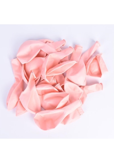 100 Lü Adet Pembe Soft Makaron Balon. Mat Pastel Balon Parti Süsü