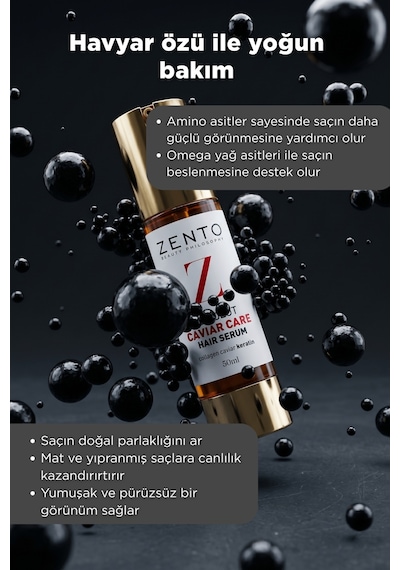 Zento Absolute Caviar Care Hair Havyar Bakım Serum 50 ML