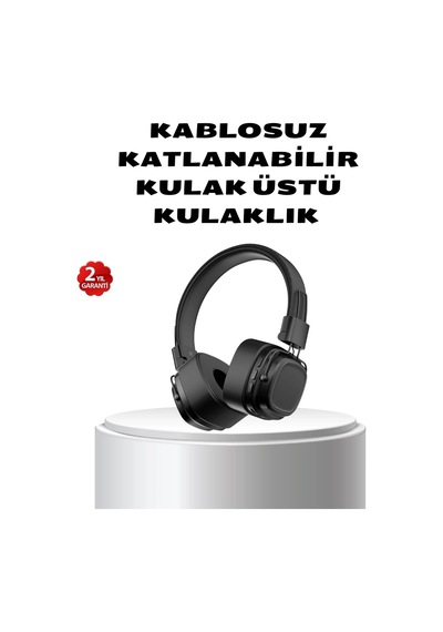 Ceylan Adam Kablosuz Kulak Üstü Bluetooth Kulaklık Güçlü Bas Ve Katlanabilir Tasarım