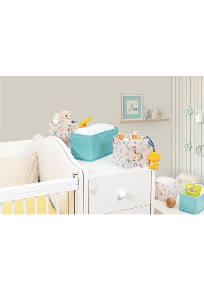 Baby 3'lü Kullanışlı Çekmece Düzenleyici Çok Amaçlı Organizer Kutu Yeşil Lisinya