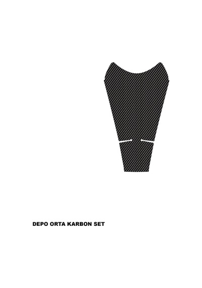 Cfmoto 250sr Karbon Stıcker Set Depo Orta Parçalı Kaplama Etiket Modeli