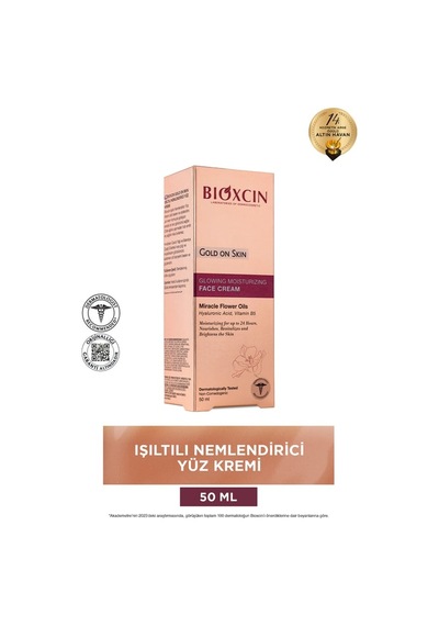 Bioxcin Gold On Skin Işıltılı Nemlendirici Yüz Kremi 50 Ml 12'li Paket