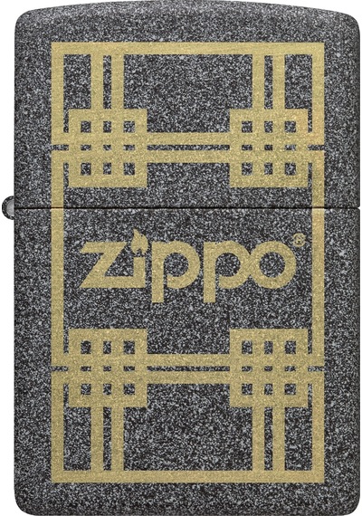 Zippo Iron Stone Gilded Dizayn Çakmak Gri